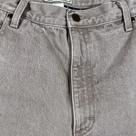 LL Bean Natural Fit Tan Canvas Flannel Lined 100% Cotton Pants Y2K Men's 40x29 - Picture 8 of 16